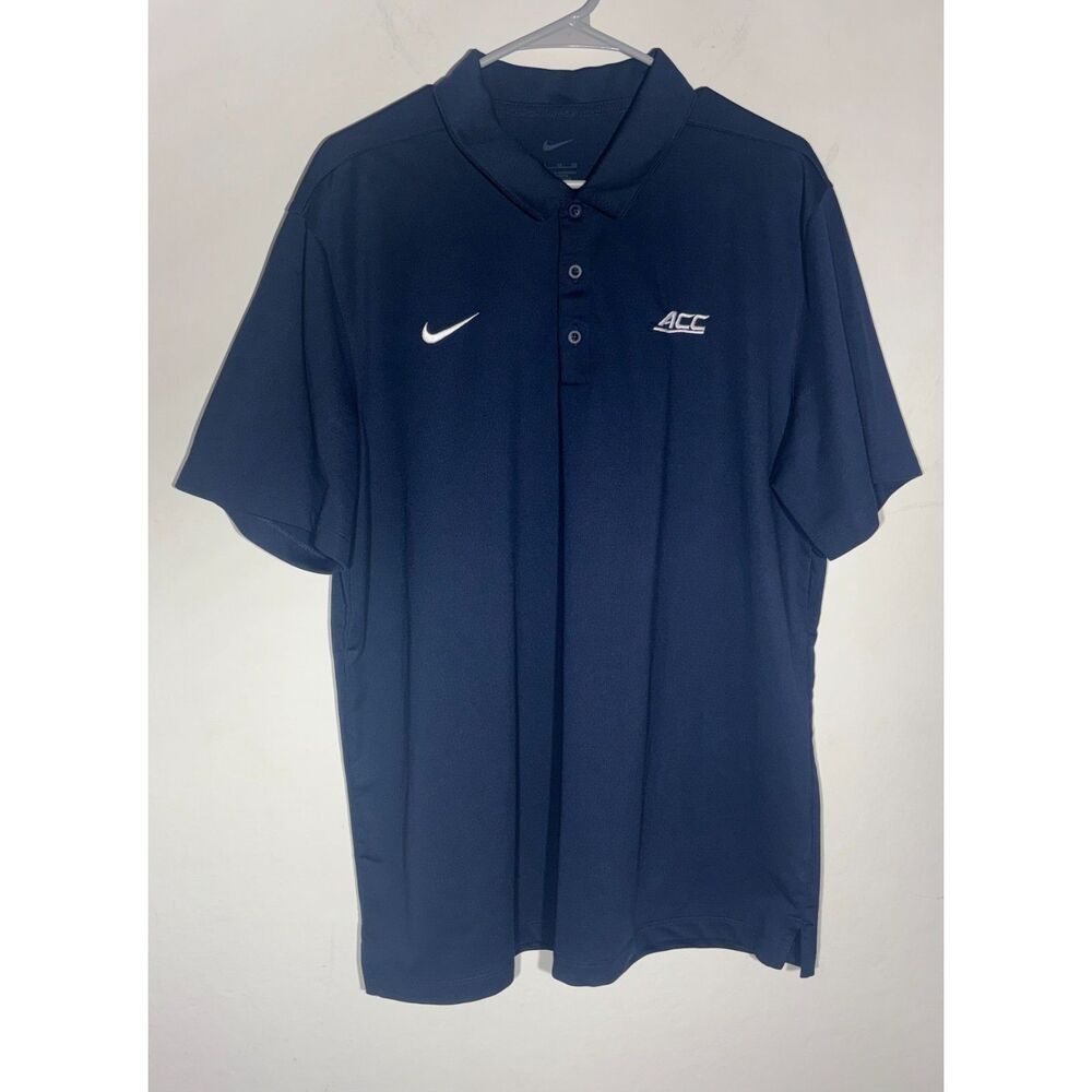 Nike Dri-FIT ACC Polo Shirt Men’s XL Blue Athletic Conference Golf Performance